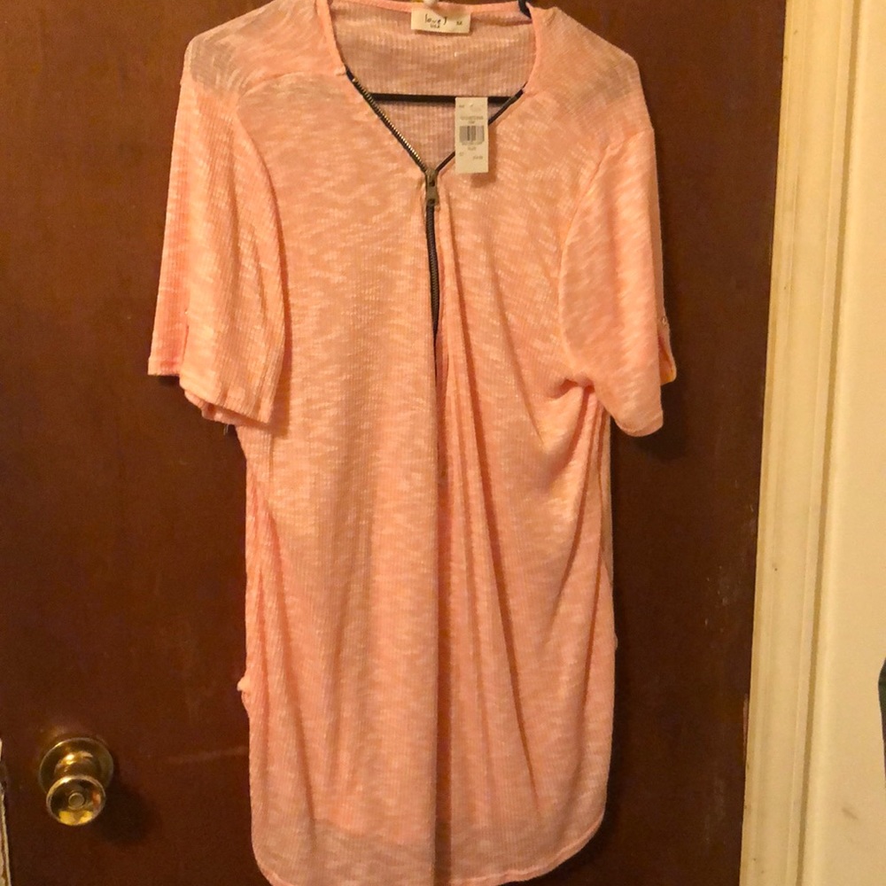 Pink zipped shirt
